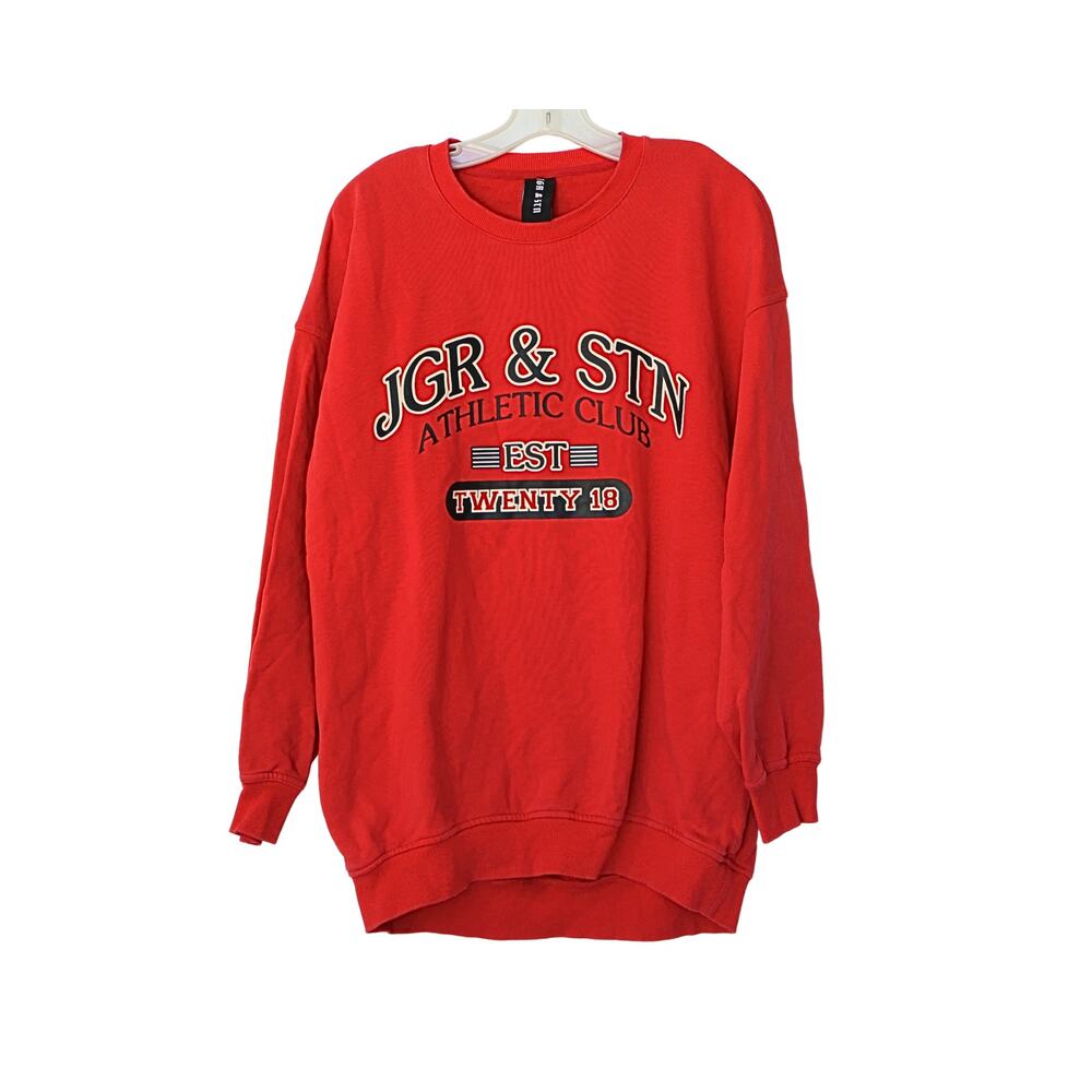 Athletic Club Logo Sweatshirt - Red - S